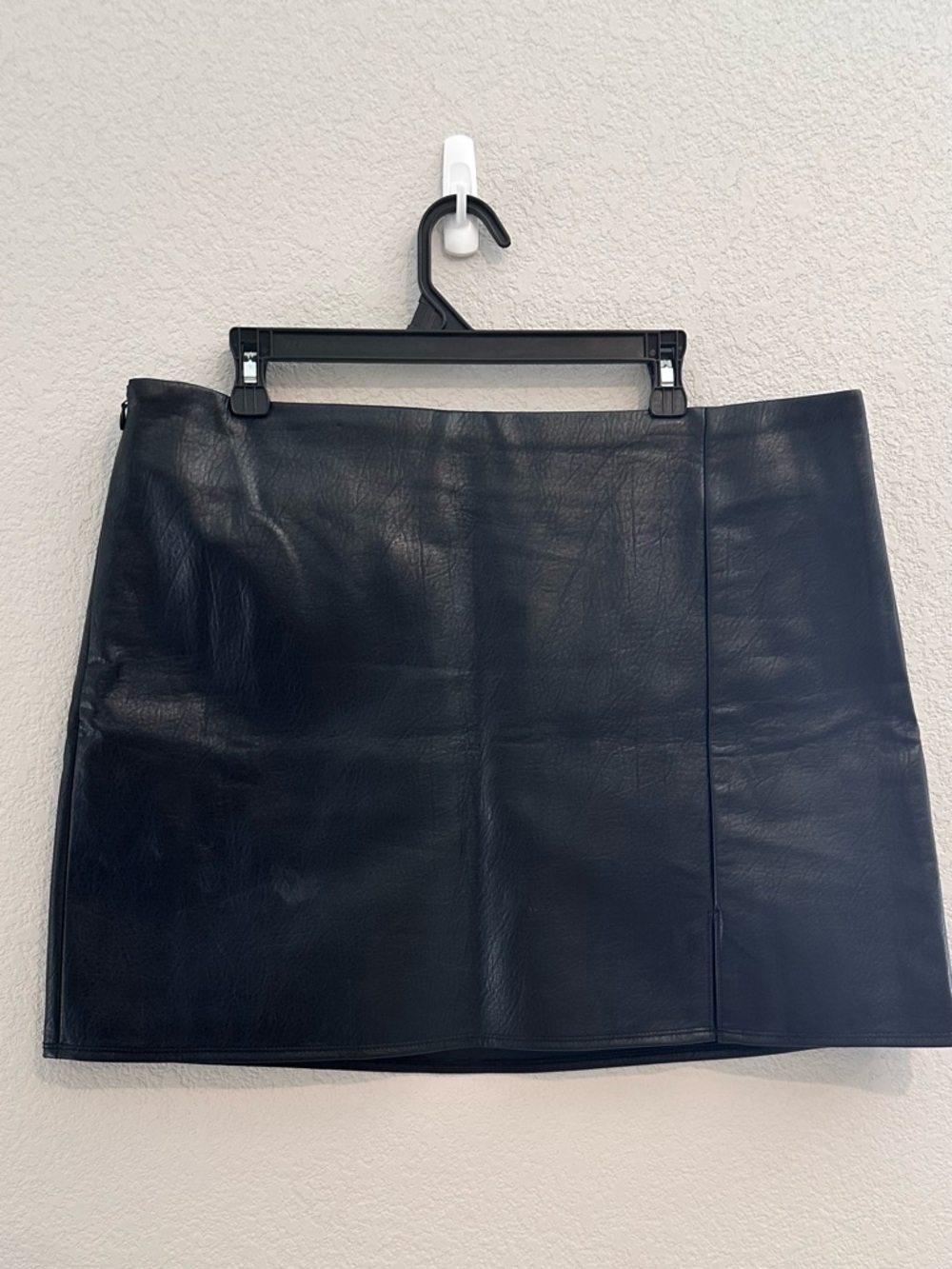 Old Navy Black Faux Leather Mini Skirt